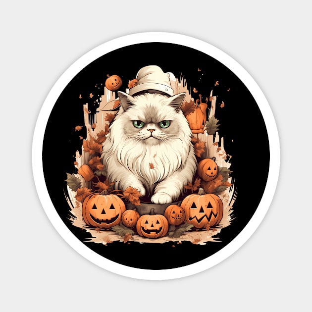 Persian Cat Cat Halloween, Cat Lover Magnet by dukito